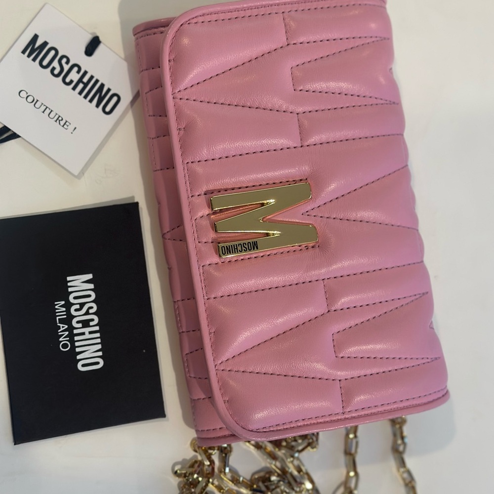 Moschino Pink Quilted Women's Bag